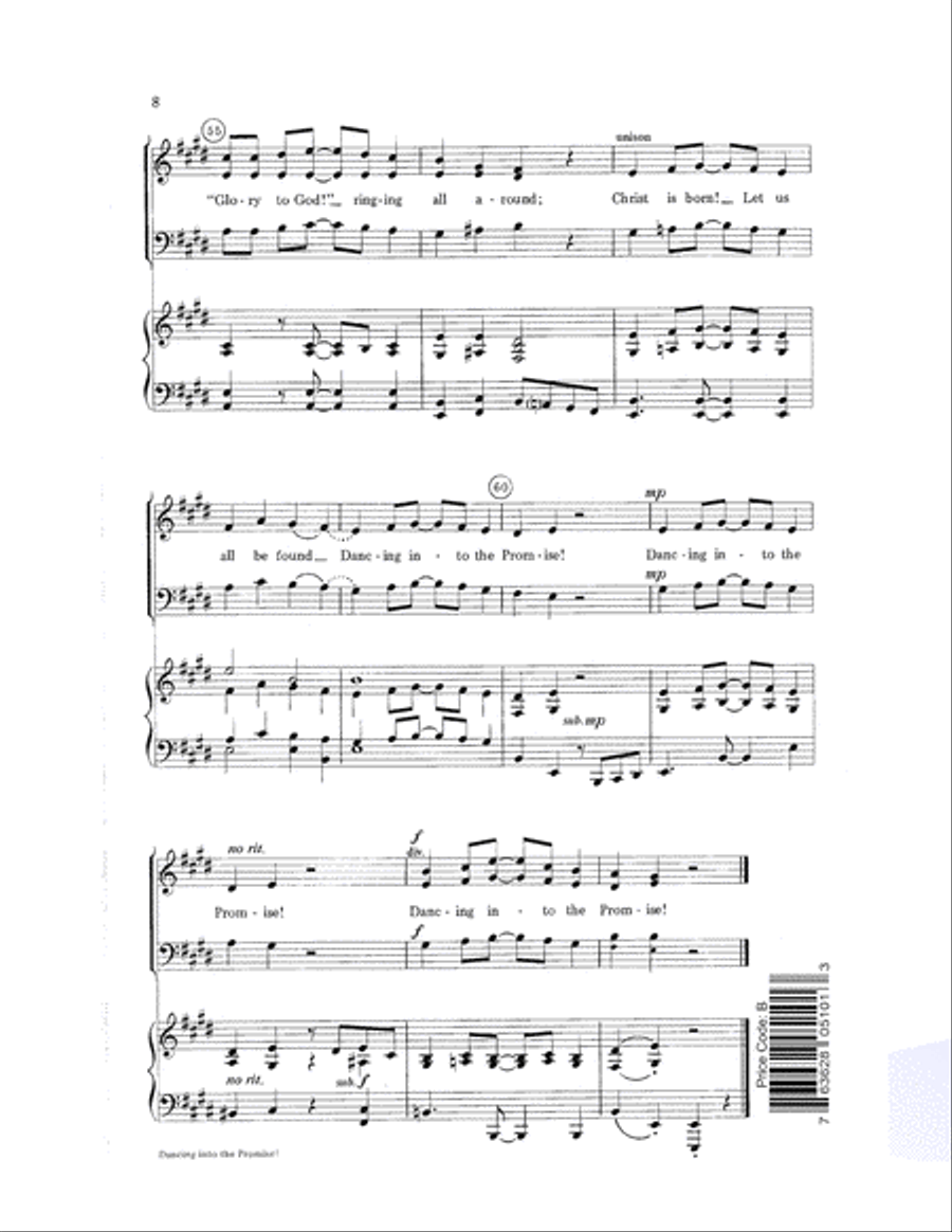 Dancing Into the Promise 3-Part scores gallery preview page 8