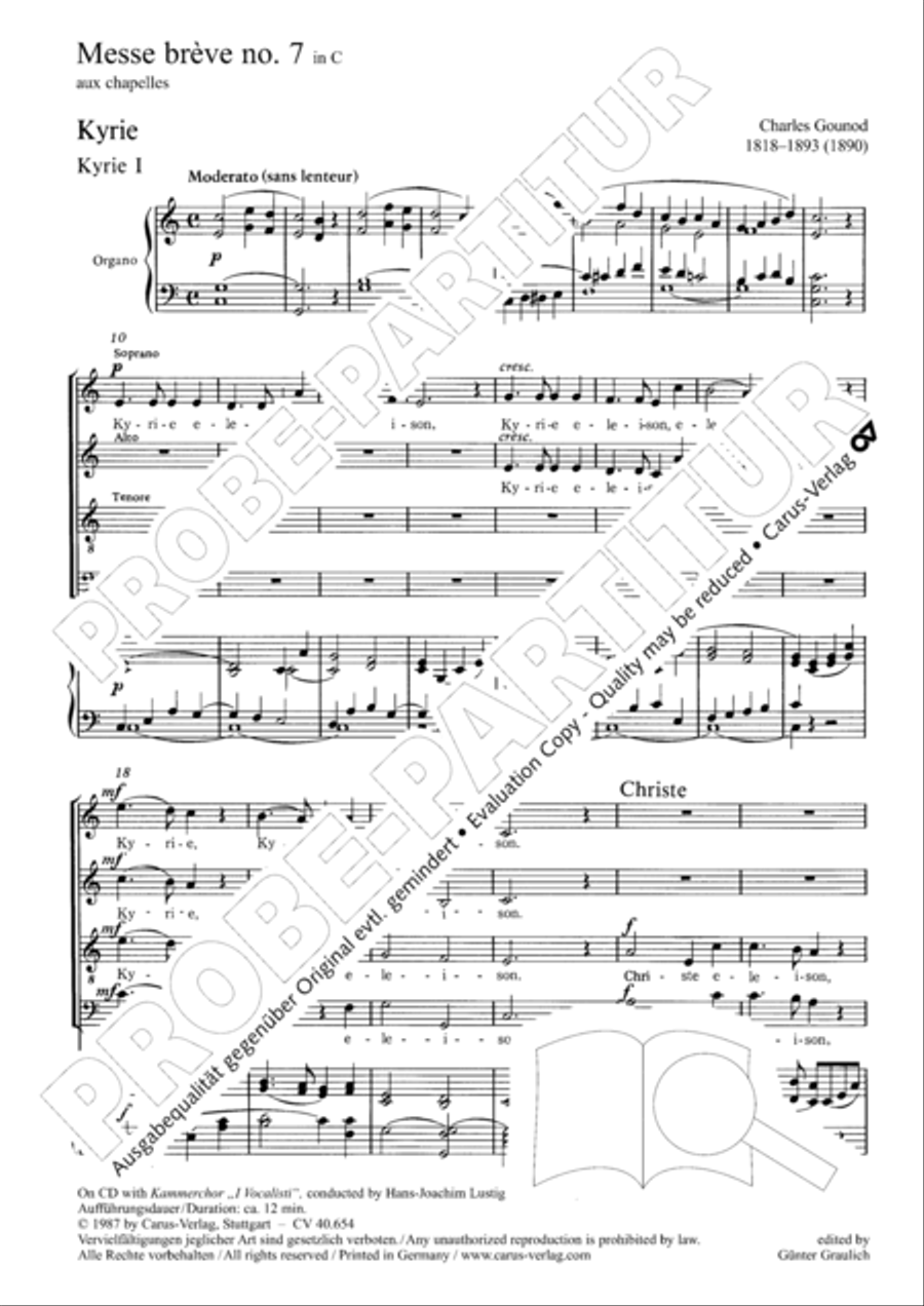 Messe breve no. 7 aux chapelles TB scores gallery preview page 3