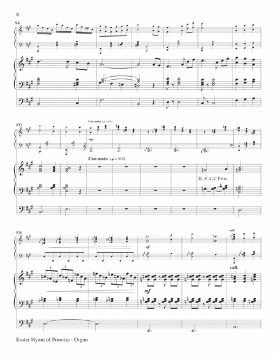 Easter Hymn of Promise Choir scores gallery preview page 8