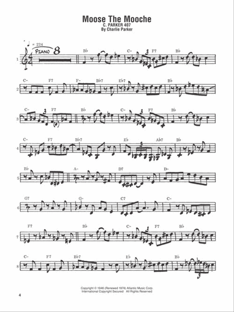 Charlie Parker Omnibook – Volume 1 C Instrument scores gallery preview page 6