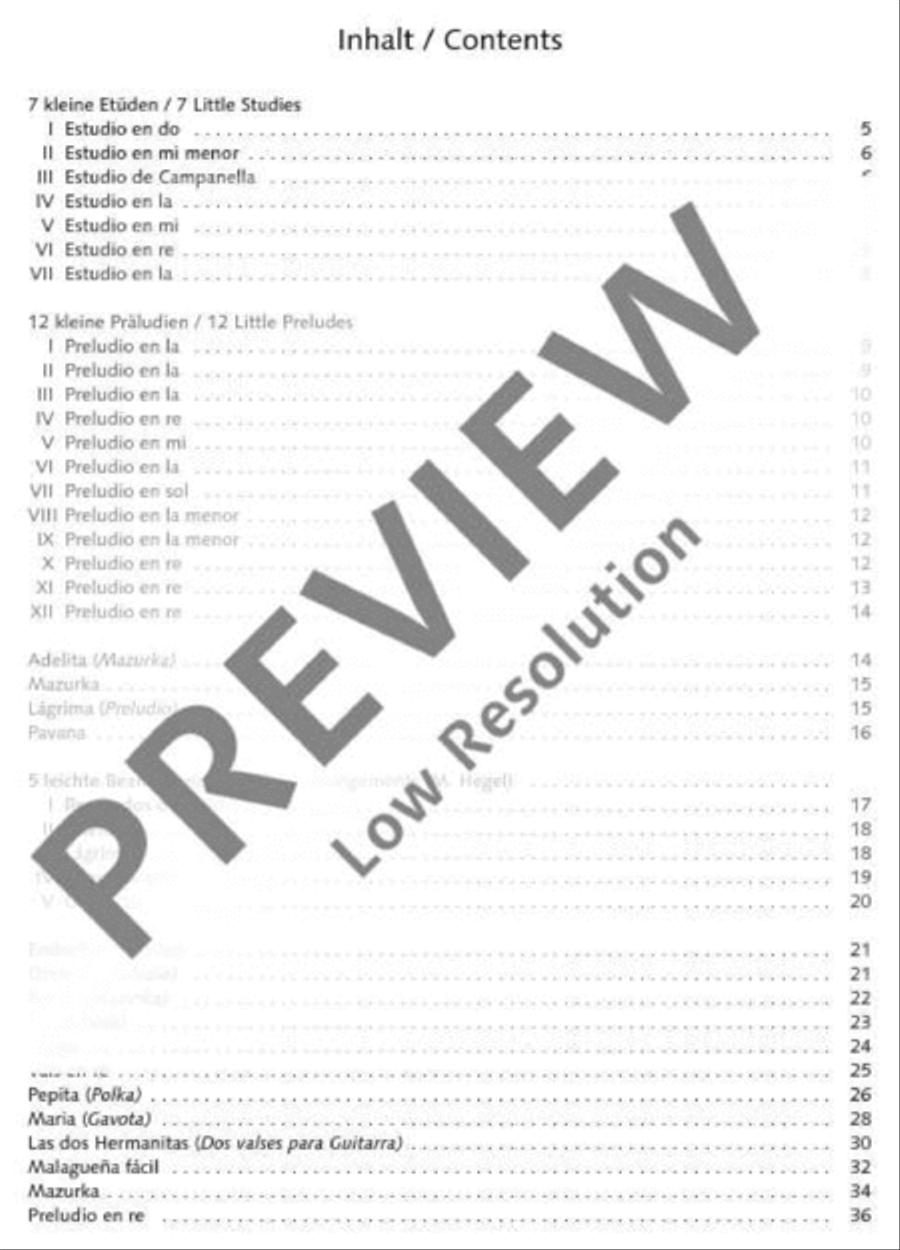 Tárrega for Guitar Classical Guitar scores gallery preview page 4