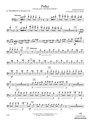 Polka from The Bartered Bride: (wp) 1st B-flat Trombone B.C.