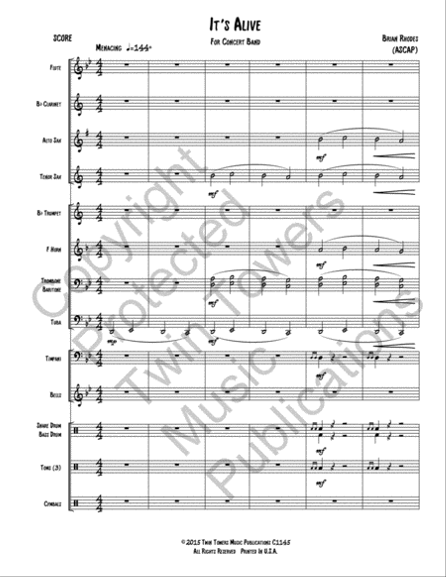 Its Alive! Concert Band scores gallery preview page 4