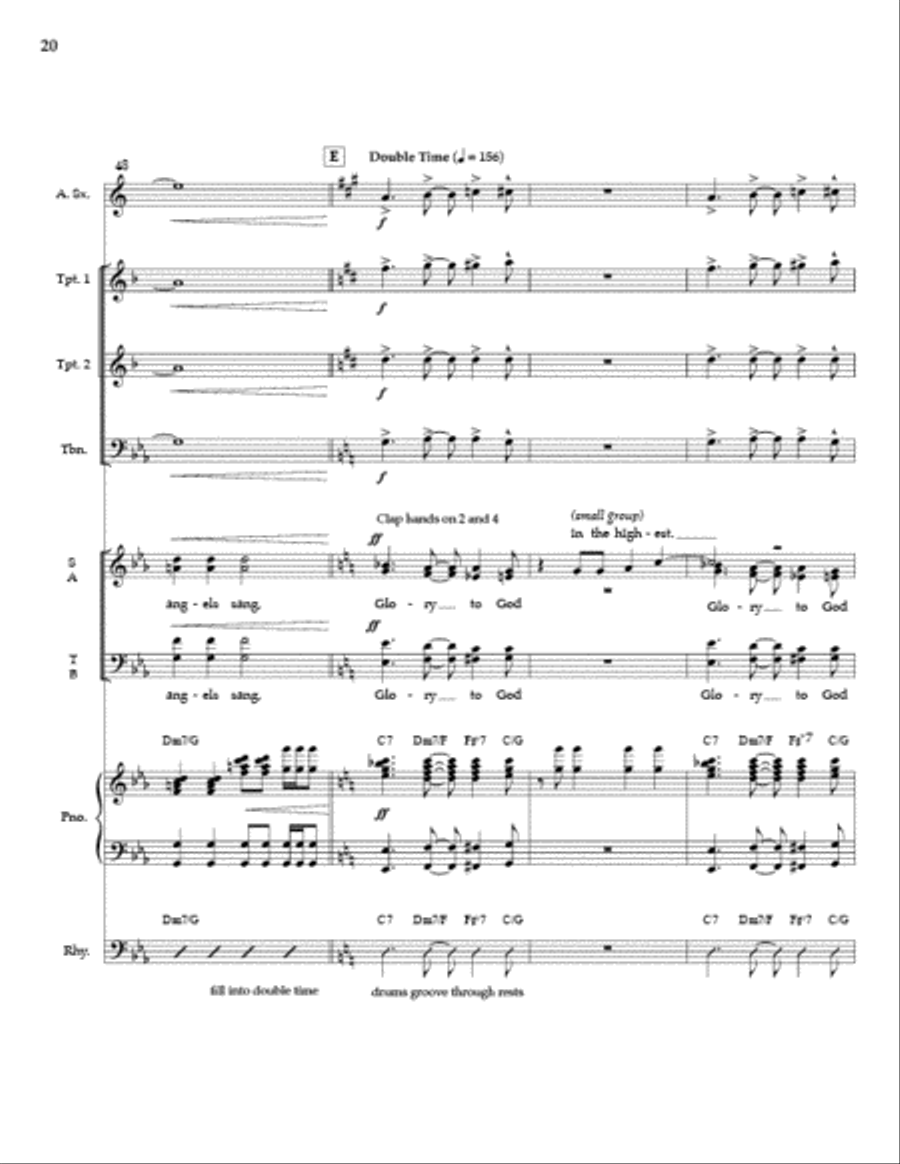 And Suddenly (SATB) Full Score and Parts 4-Part scores gallery preview page 19