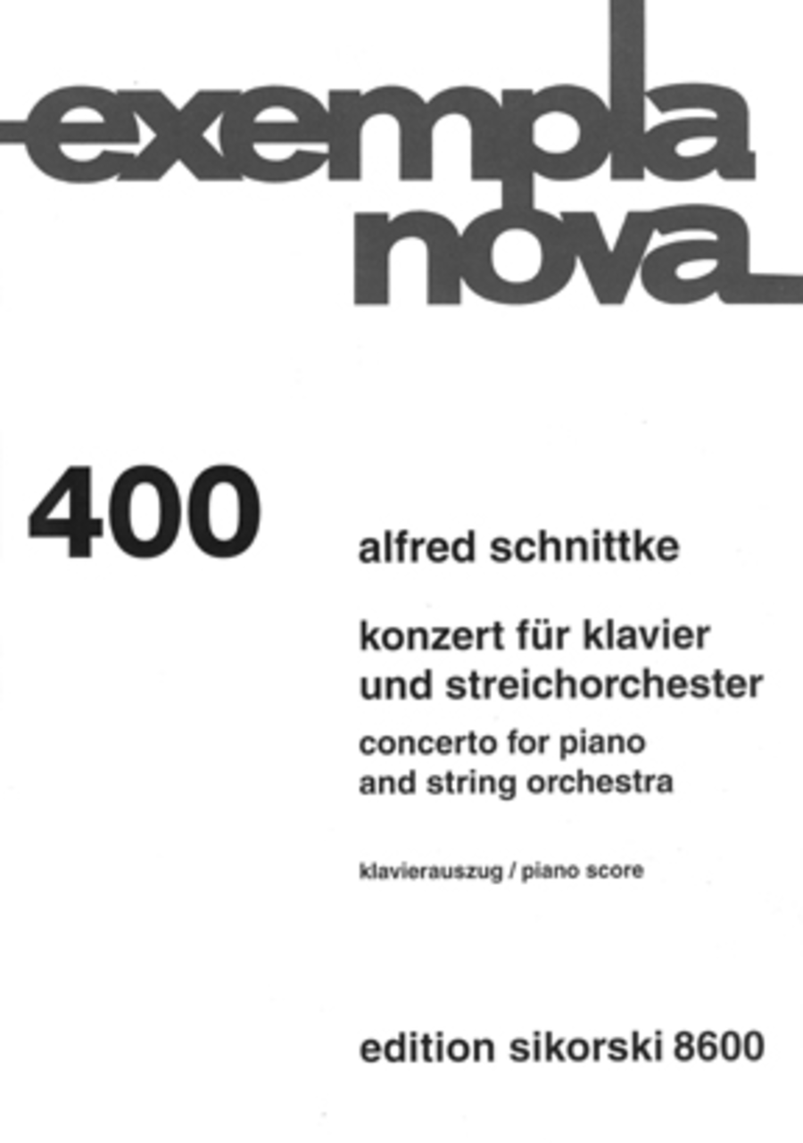 Concerto for Piano and String Orchestra Orchestra scores gallery preview page 1