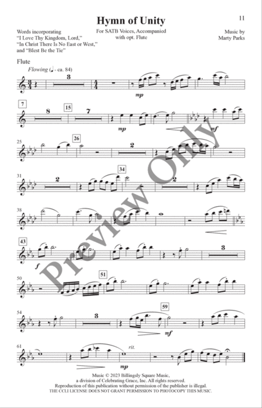 Hymn of Unity Hymn of Unity 4-Part scores gallery preview page 11
