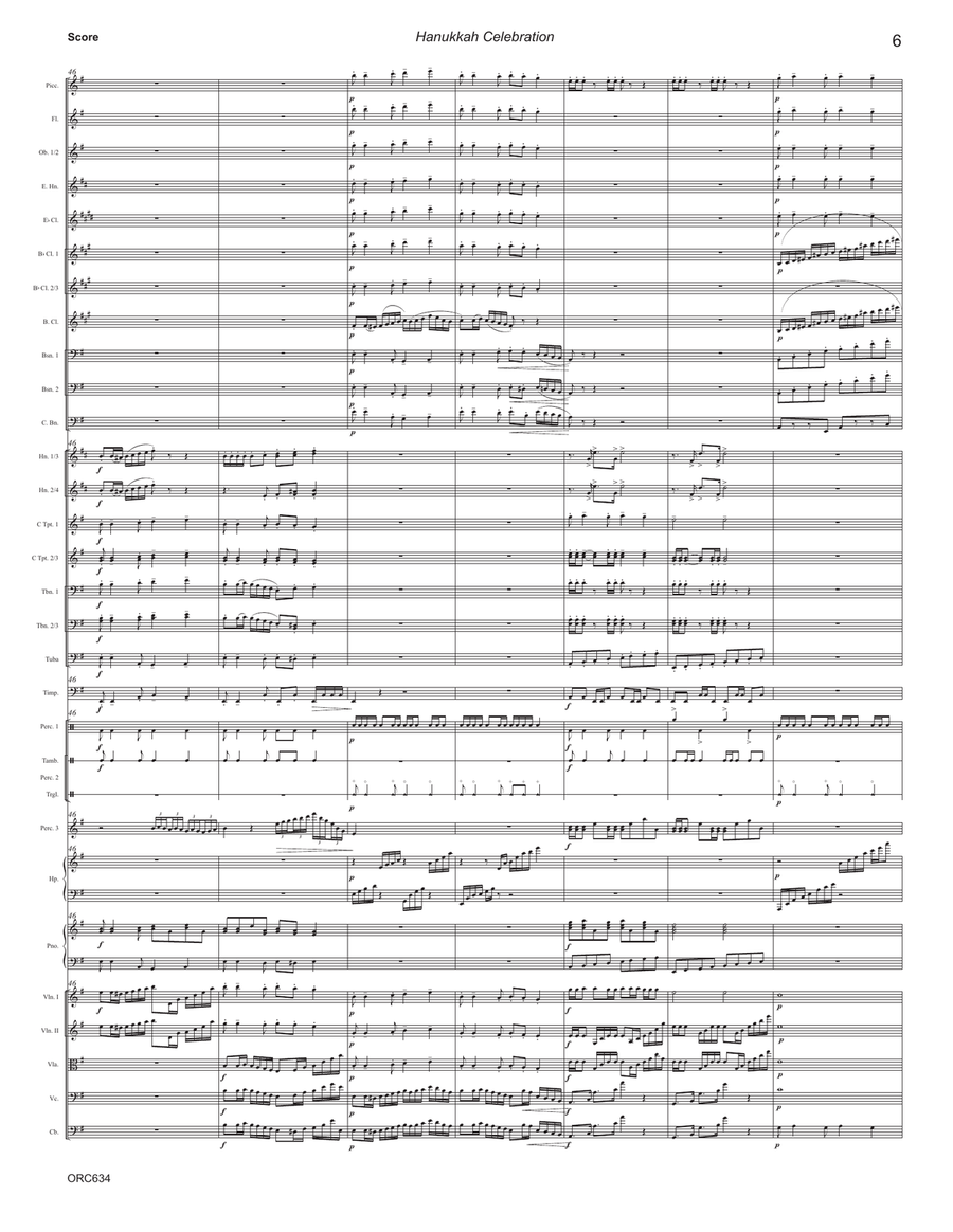 HANUKKAH CELEBRATION - Full Orchestra (Grade 4+) Full Orchestra scores gallery preview page 6