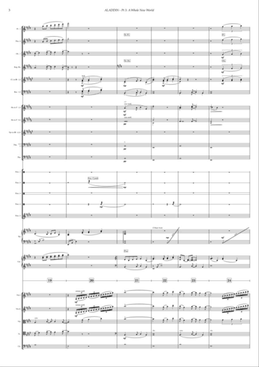 A Whole New World Full Orchestra scores gallery preview page 6