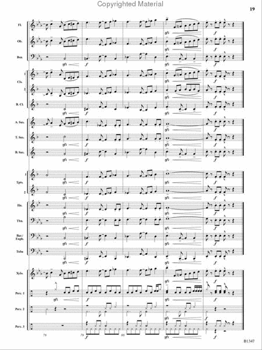 Santa's Fiesta! Concert Band scores gallery preview page 18
