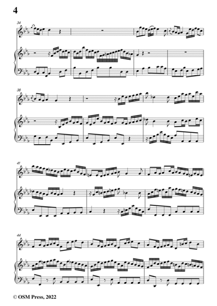 J. S. Bach-Sonata,H.545 No.1(BWV 1031 No.1),Allegro moderato,in E flat Major,for Vln(or Fl)&Piano