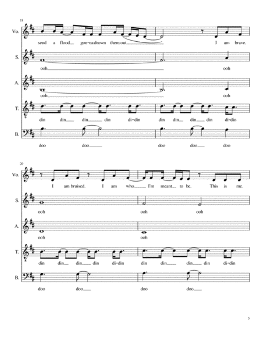 This Is Me This Is Me 4-Part scores gallery preview page 5