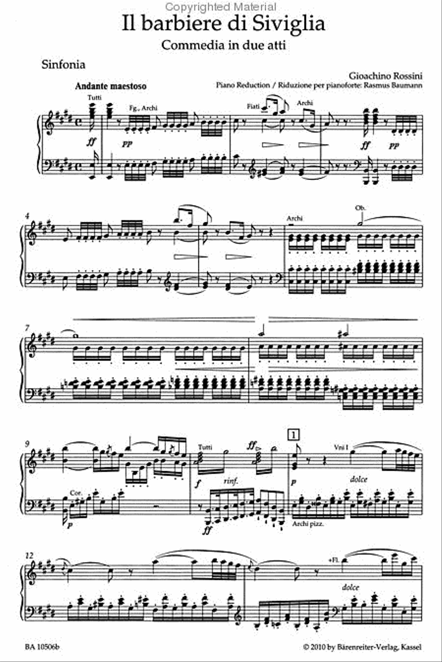 The Barber of Seville Choir scores gallery preview page 2