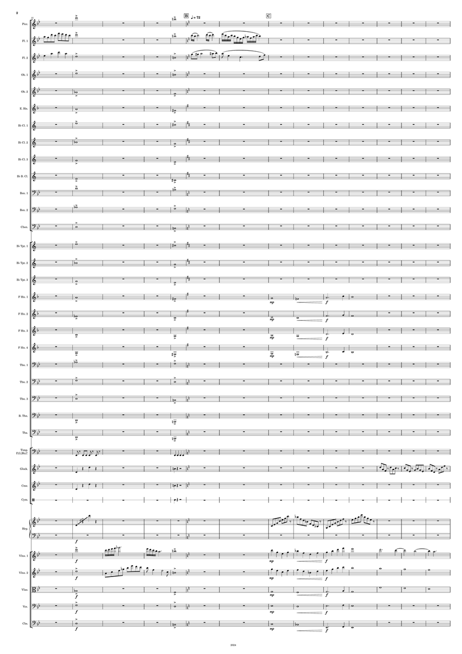 Fanfare to the Exploration of Space Full Orchestra scores gallery preview page 2