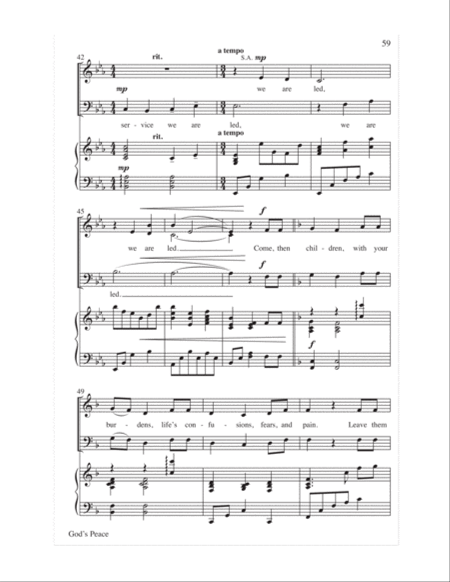 Easy Anthems, Vol. 3 Easy Anthems, Vol. 3 3-Part scores gallery preview page 62