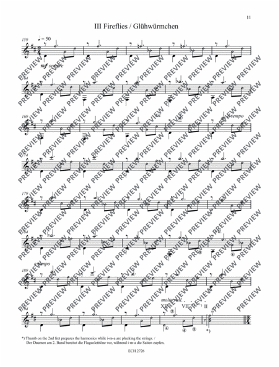 Feuerbach Variations Classical Guitar scores gallery preview page 12