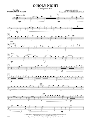 O Holy Night (Cantique de Noel): (wp) 1st B-flat Trombone B.C.