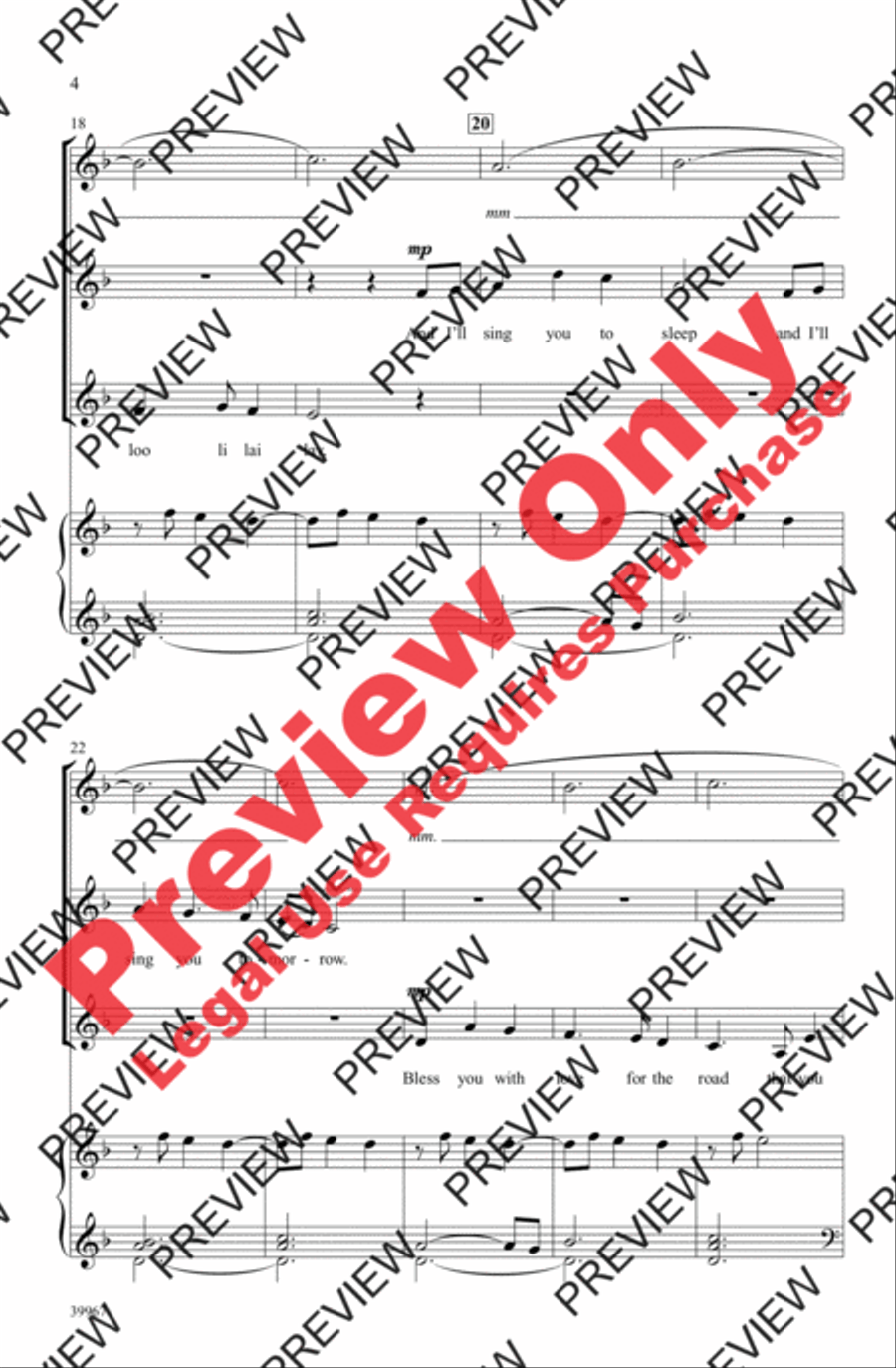 Sleepsong Sleepsong Women's Choir scores gallery preview page 4