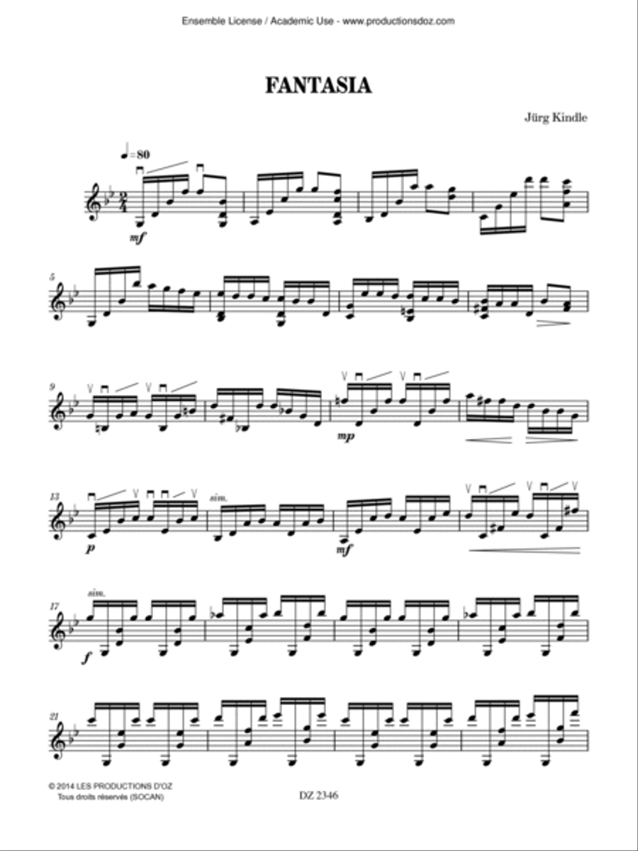 Fantasia Mandolin scores gallery preview page 3