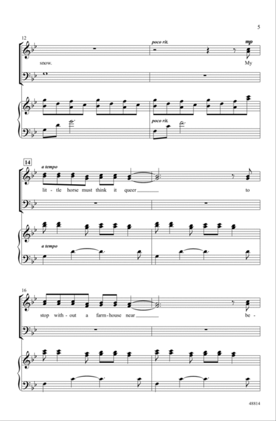 Stopping by Woods Stopping by Woods Choir scores gallery preview page 3