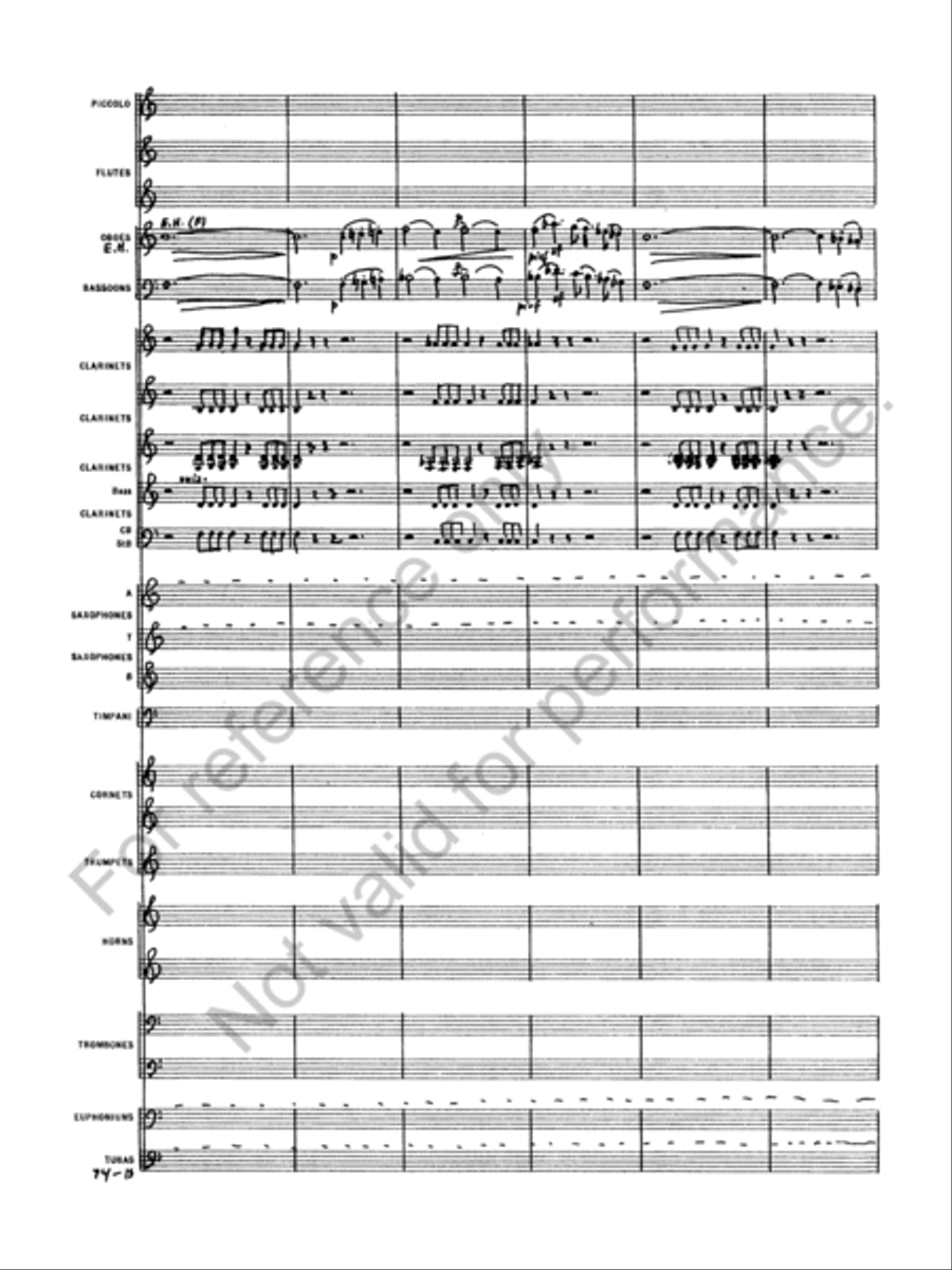 Capriccio Italien Concert Band scores gallery preview page 15
