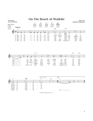 On The Beach At Waikiki (from The Daily Ukulele) (arr. Liz and Jim Beloff)