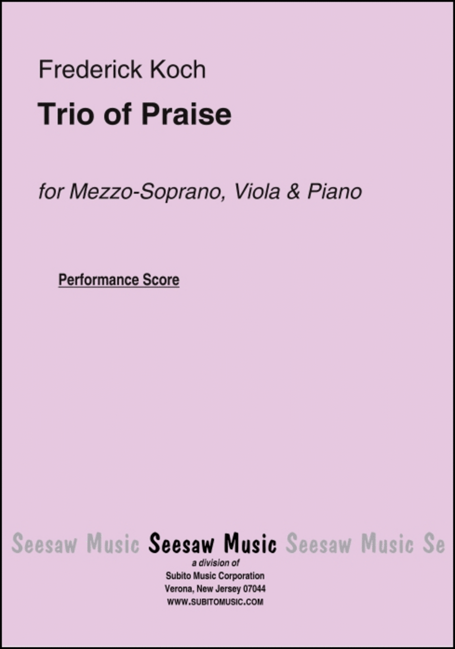 Trio of Praise Choir scores gallery preview page 1