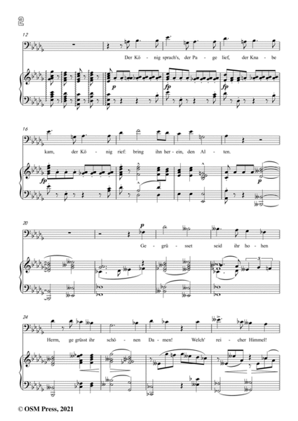 Schumann-Ballade des Harfners,Op.98a No.2,in D flat Major