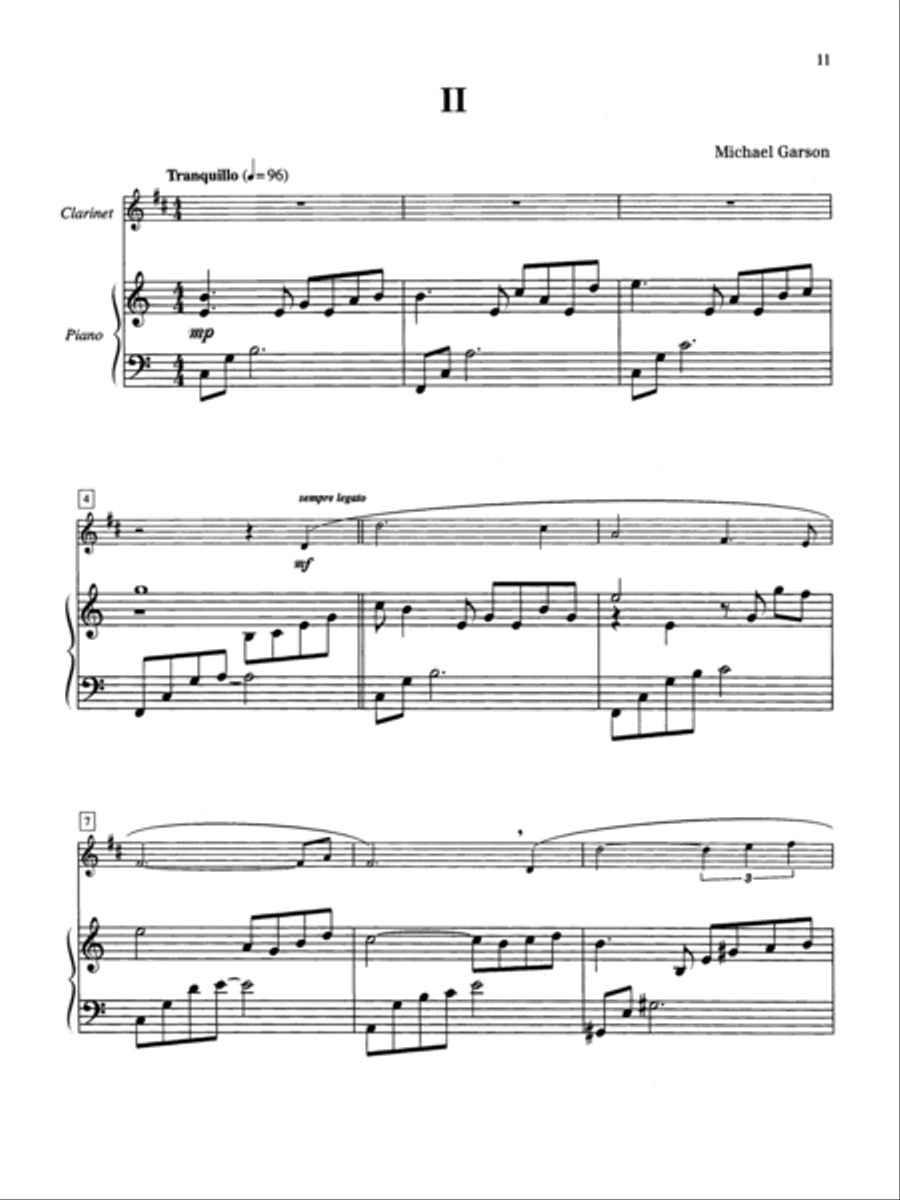 Clarinet Solos for the Performing Artist Clarinet Solo scores gallery preview page 4