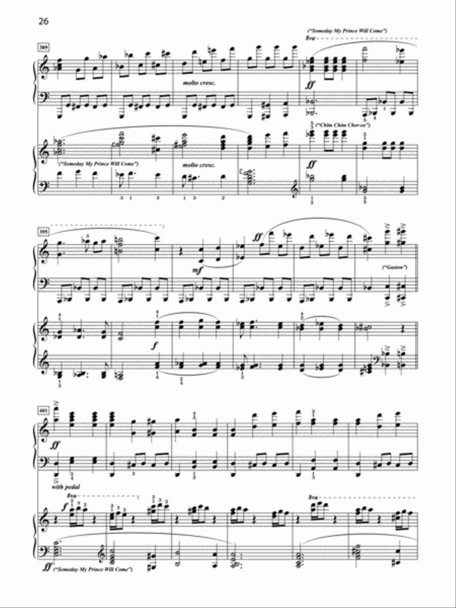 Three Waltzes for Two Pianos Small Ensemble scores gallery preview page 5