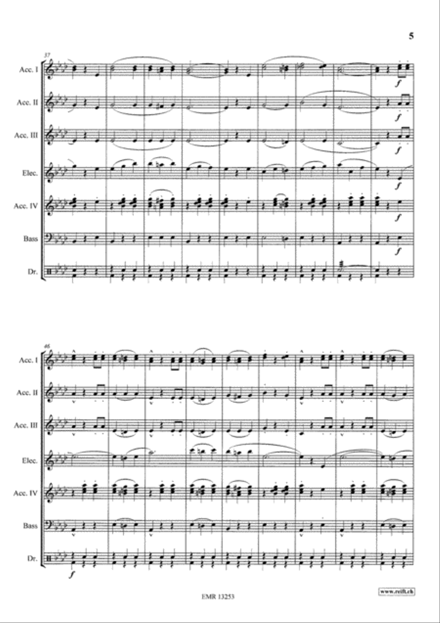 Les Cloches du Hameau Accordion scores gallery preview page 5
