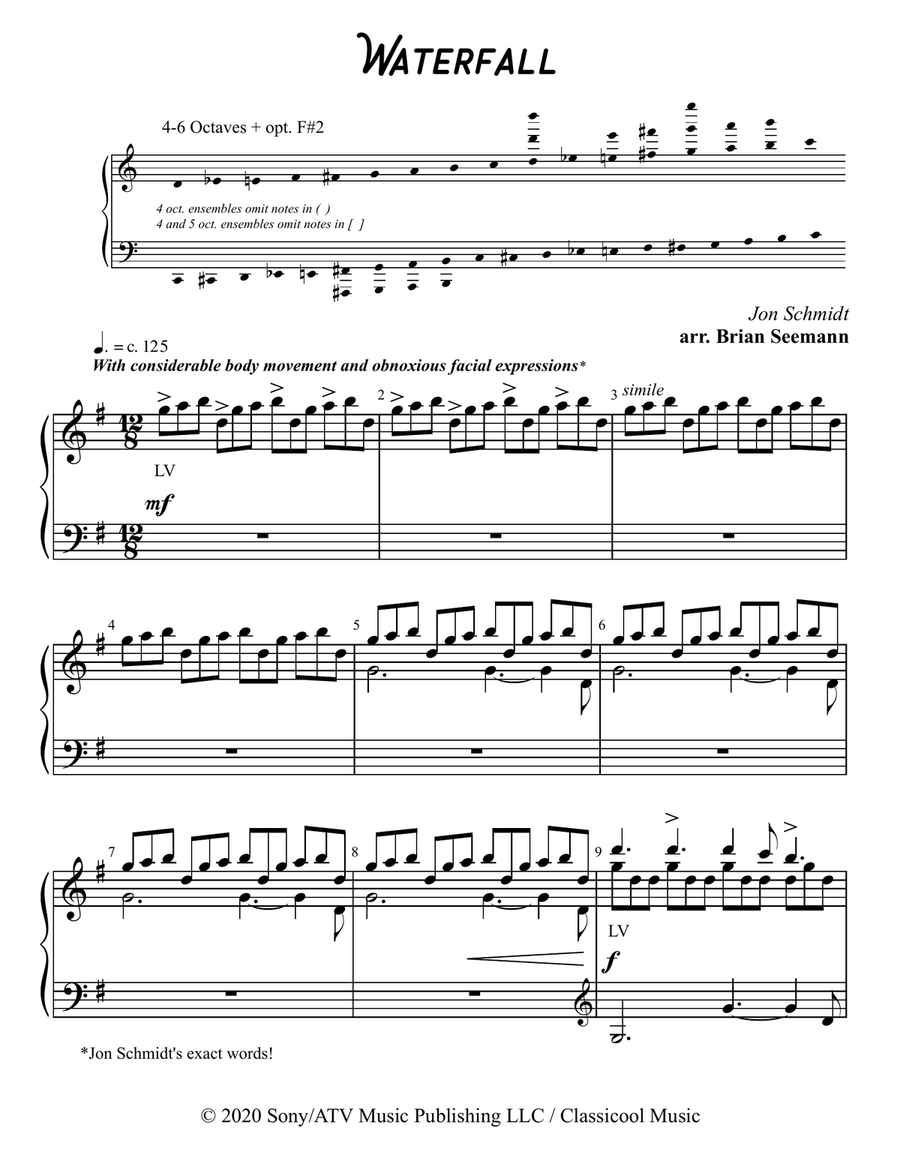Waterfall Handbell Choir scores gallery preview page 2