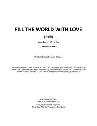 Book cover for Fill The World With Love