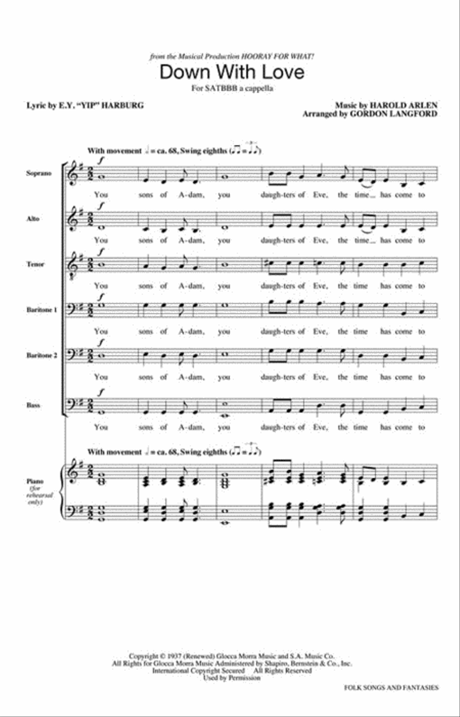Folk Songs and Fantasies 4-Part scores gallery preview page 2