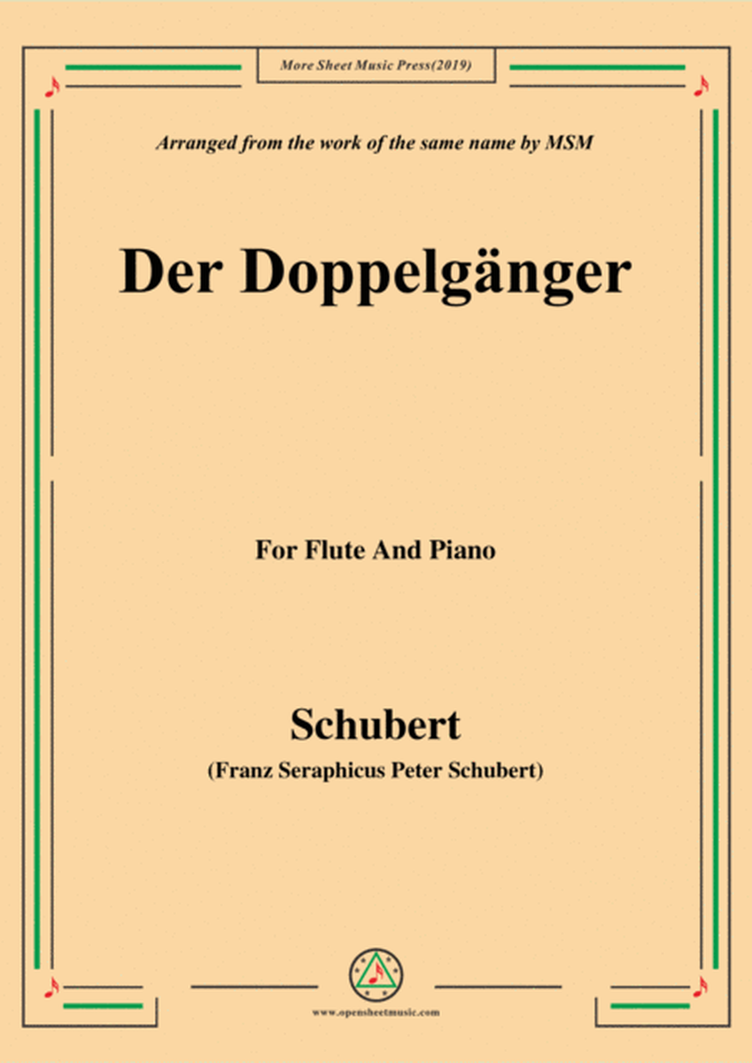 Schubert-Doppelgänger,for Flute and Piano image number null