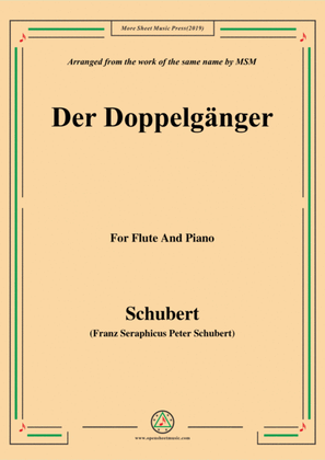 Book cover for Schubert-Doppelgänger,for Flute and Piano