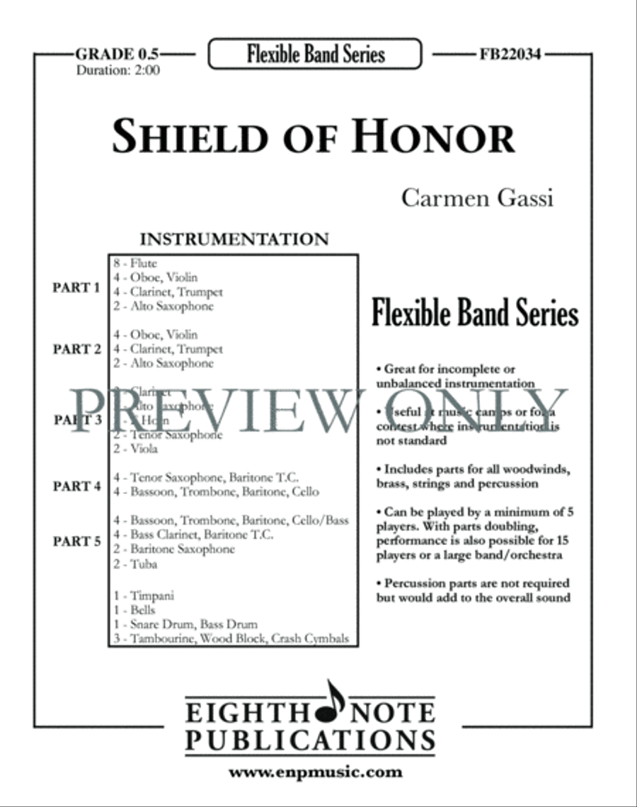Shield of Honor Concert Band scores gallery preview page 2