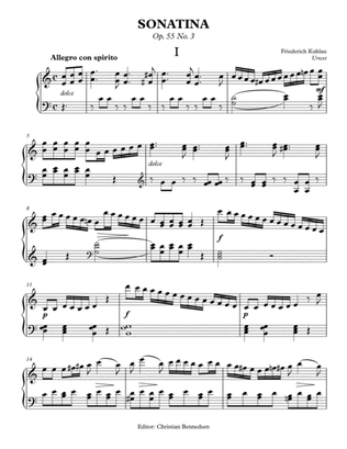 Kuhlau - Sonatina Op. 55 No. 3