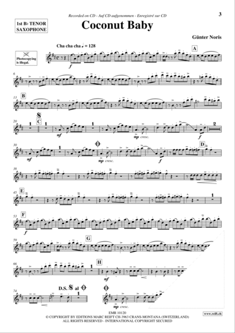 Play The 1st Tenor Sax With The Ballroom Dance Orchestra Vol. 3 Tenor Saxophone scores gallery preview page 4