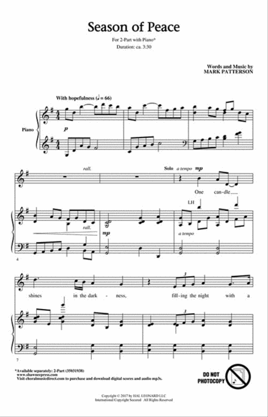 Season of Peace Season of Peace 2-Part scores gallery preview page 2