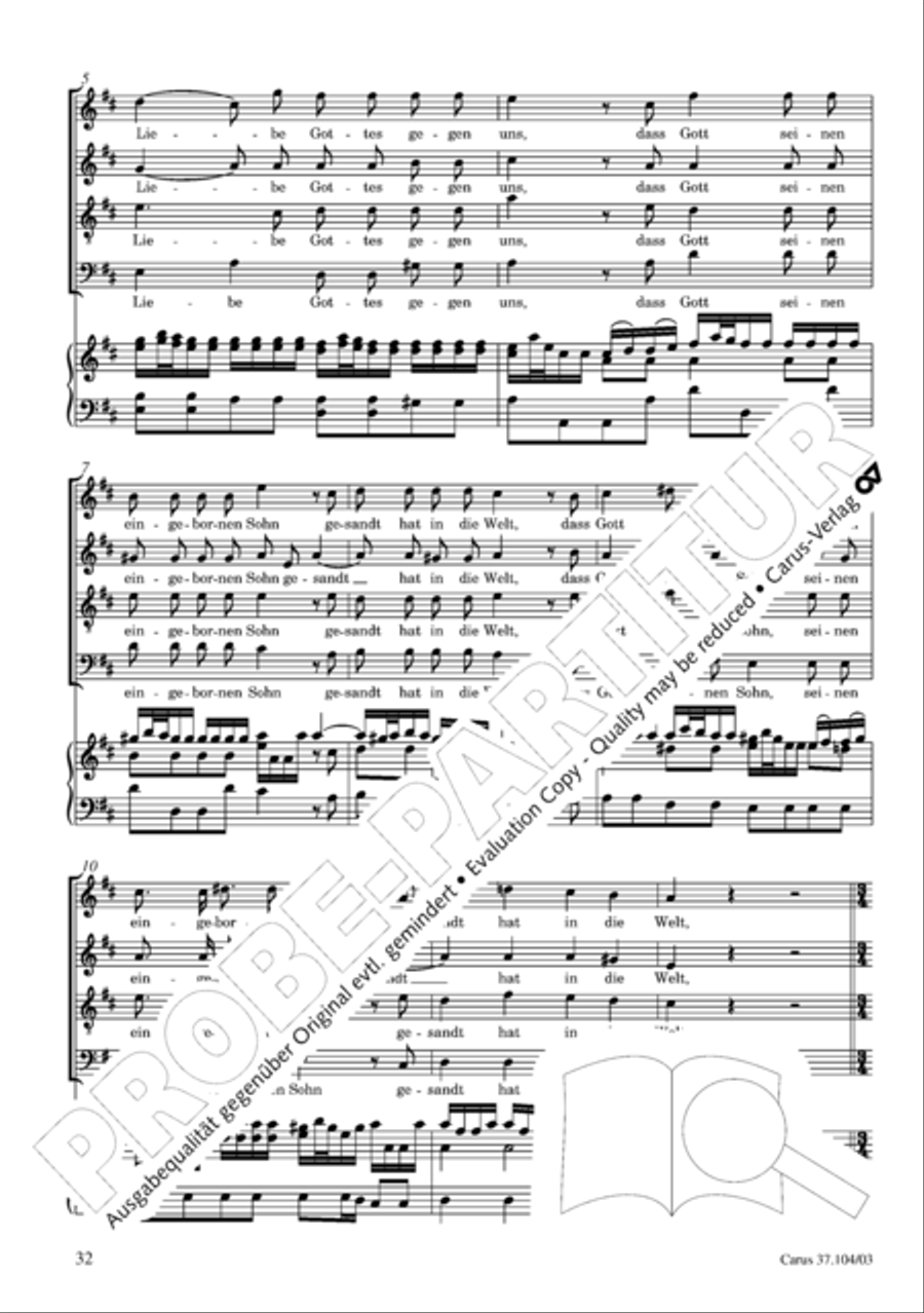 Ein Lammlein geht und tragt die Schuld 4-Part scores gallery preview page 33