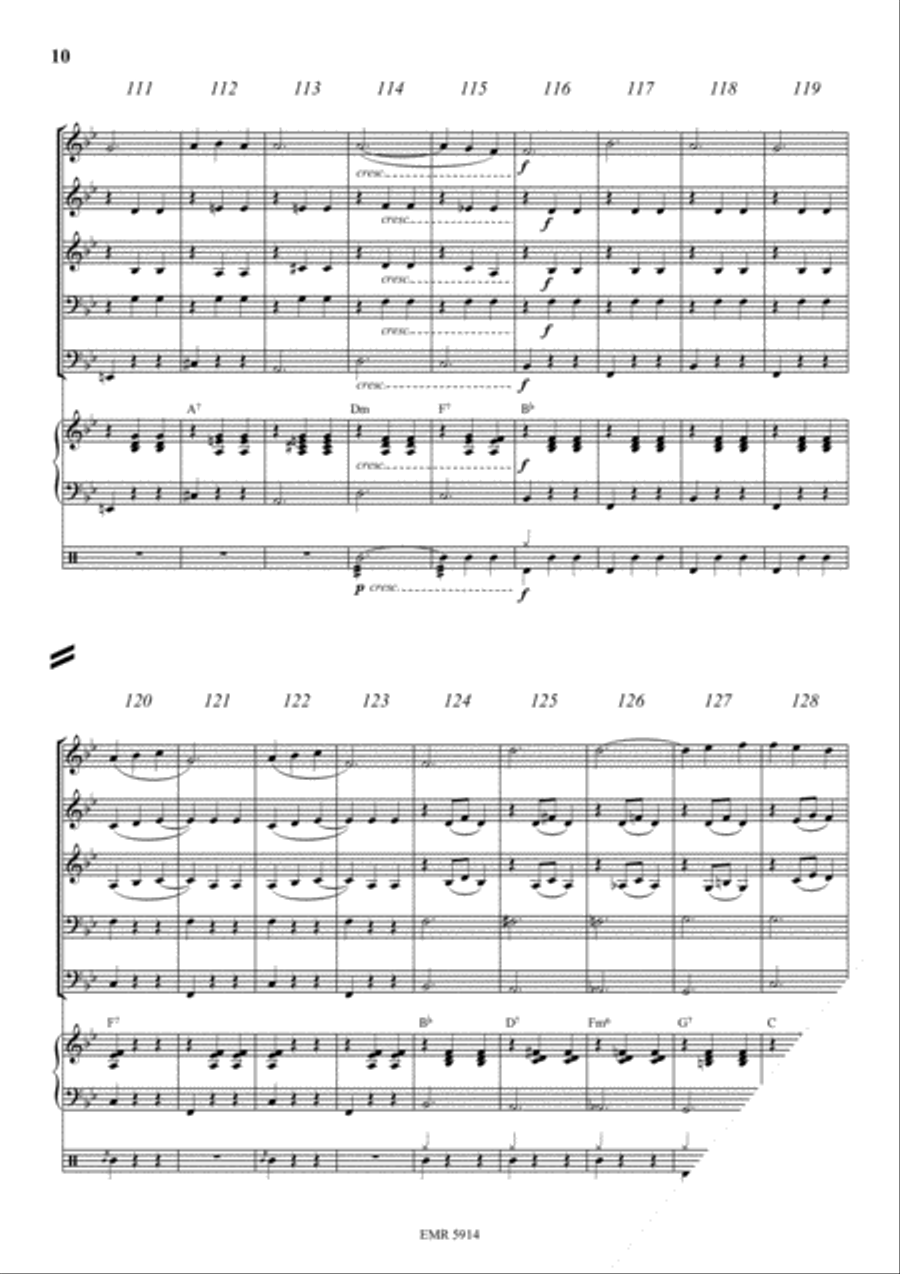 Rosen Aus Dem Suden Brass Band scores gallery preview page 10