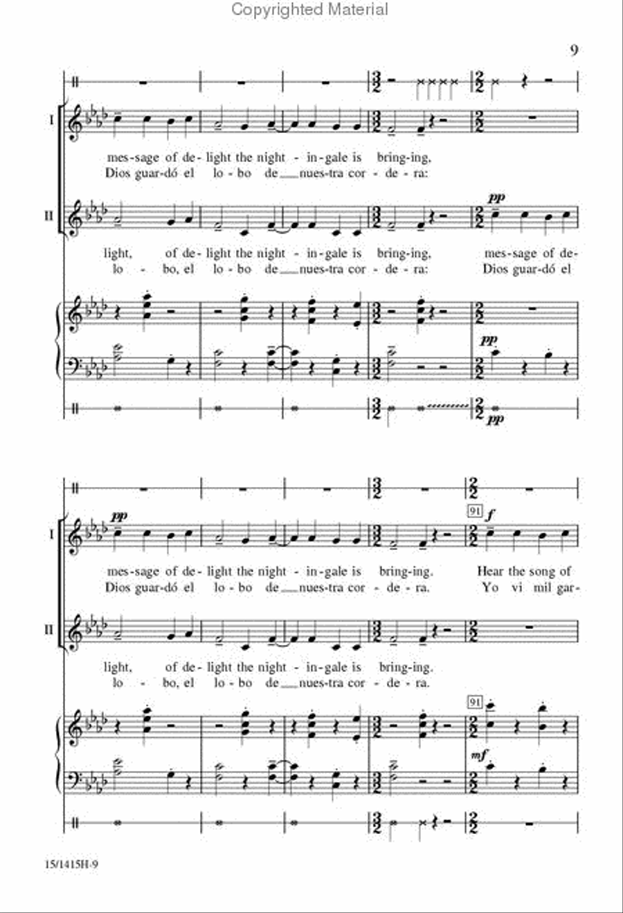 Ríu, Ríu, Chíu 2-Part scores gallery preview page 9