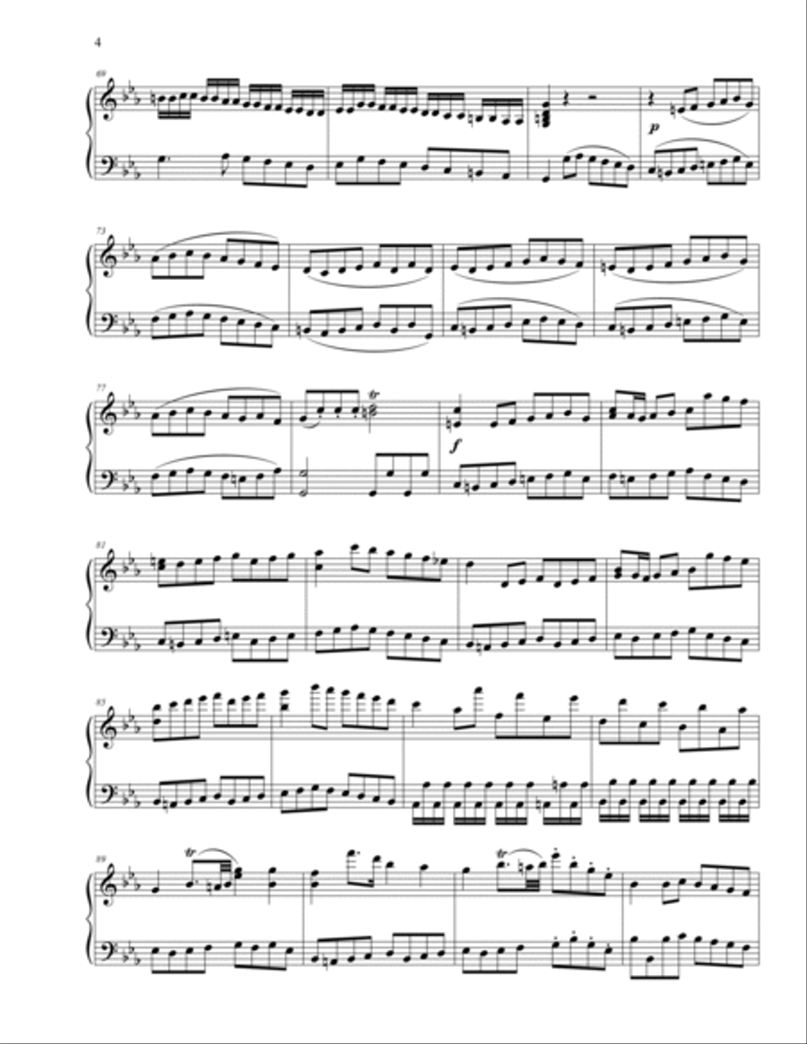 Symphony No. 3 in Eb Major K. 18 (attr. Abel) Piano scores gallery preview page 5
