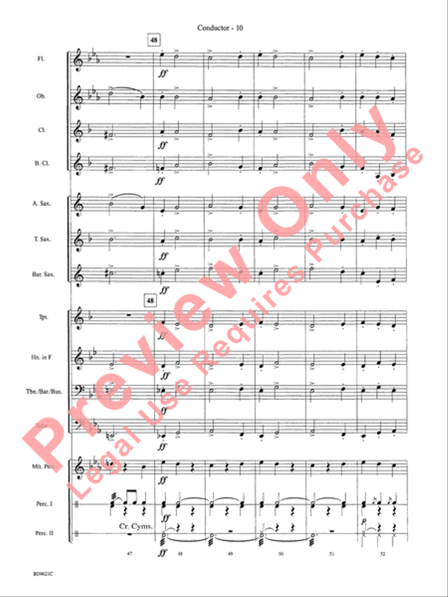 Waltz of the Flowers (from The Nutcracker Suite) Concert Band scores gallery preview page 13