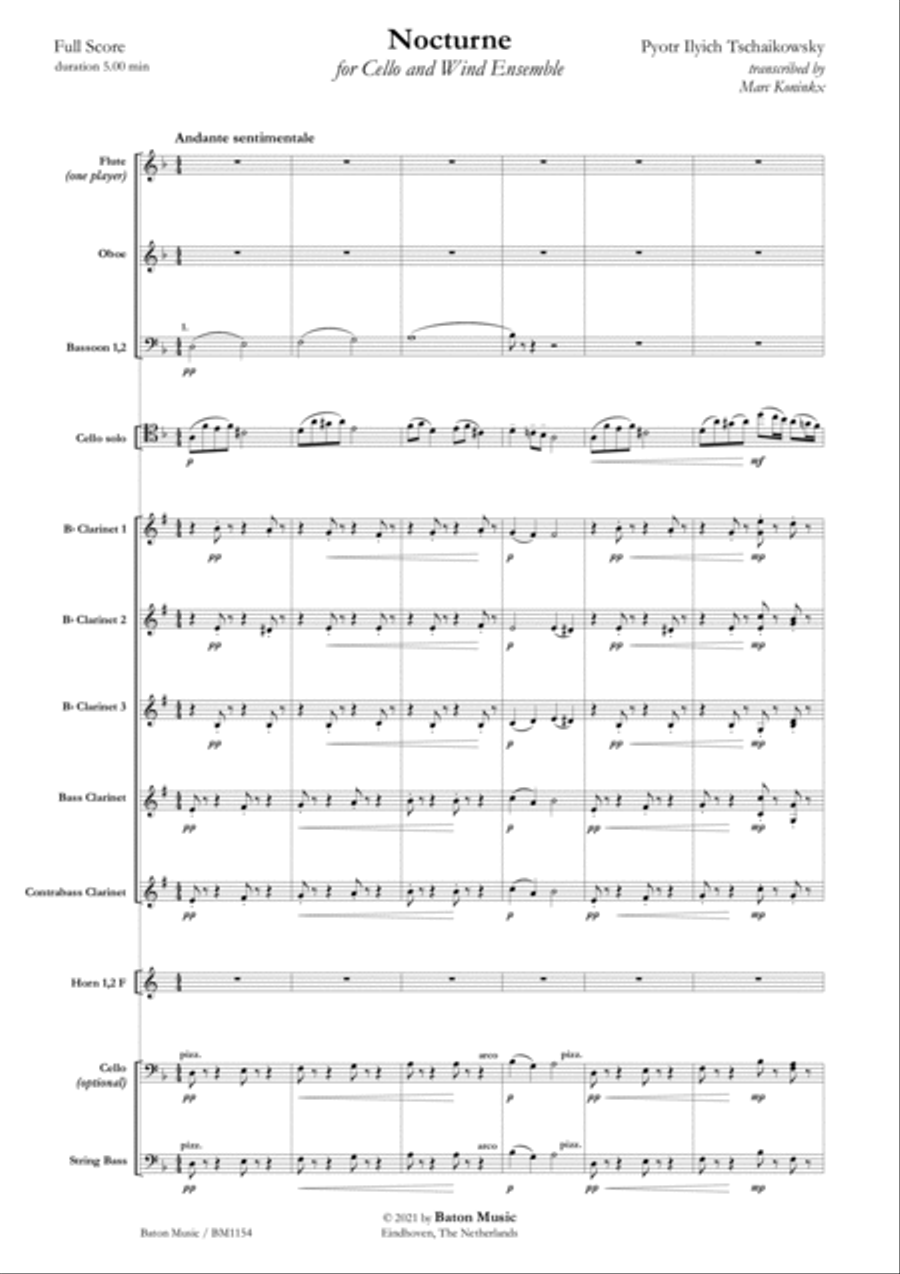Nocturne Concert Band scores gallery preview page 2