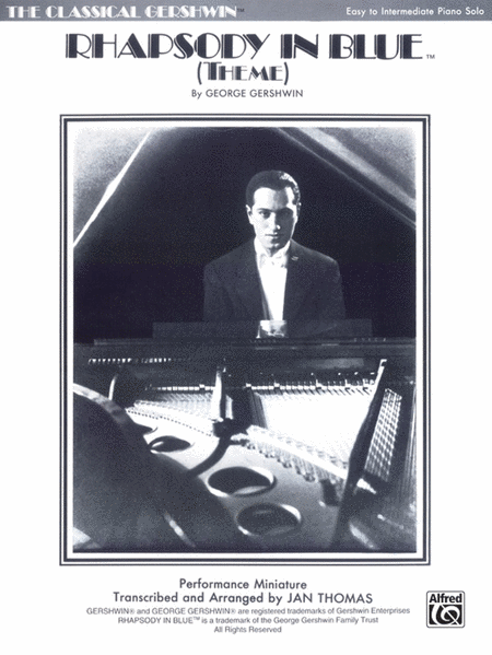 George Gershwin: Rhapsody In Blue Theme - Easy Piano Solo