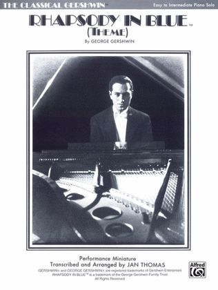 Book cover for Rhapsody In Blue Theme - Easy Piano Solo