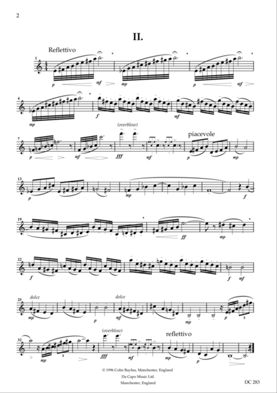Four Scottish Reflections - for solo oboe Oboe Solo scores gallery preview page 2