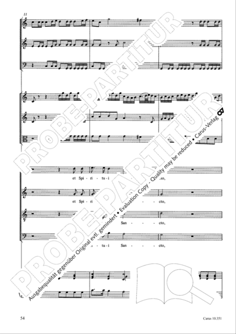 Magnificat Magnificat 4-Part scores gallery preview page 55