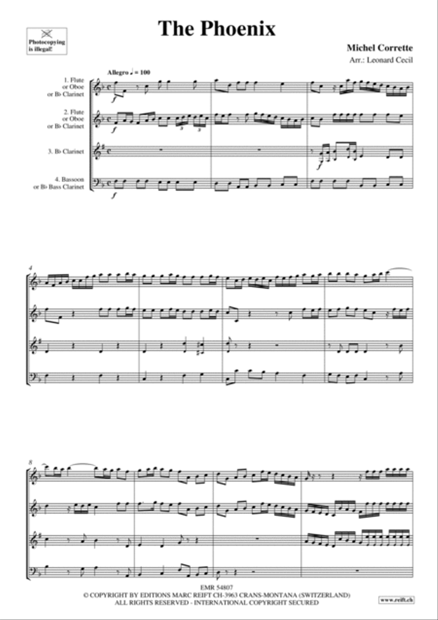 The Phoenix Woodwind Quartet scores gallery preview page 3